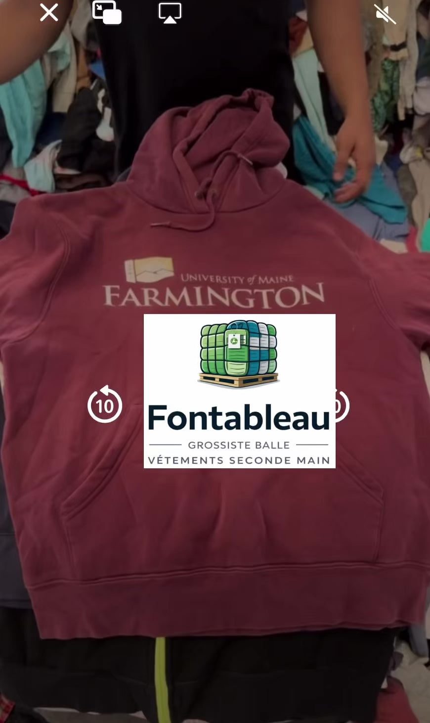 Sweat-shirts et sweats à capuche col rond USA – Ballot mixte de 45 kg